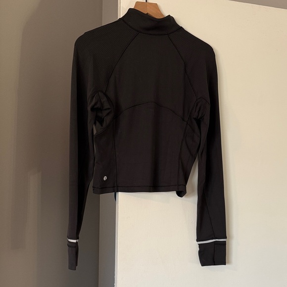 Lululemon Rulu Cropped Ribbed Half Zip Pullover - Picture 7 of 10